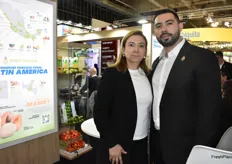 Marina Bernal and Jovanni Bernal with Sweet Seasons offer exotic produce from Mexico.
